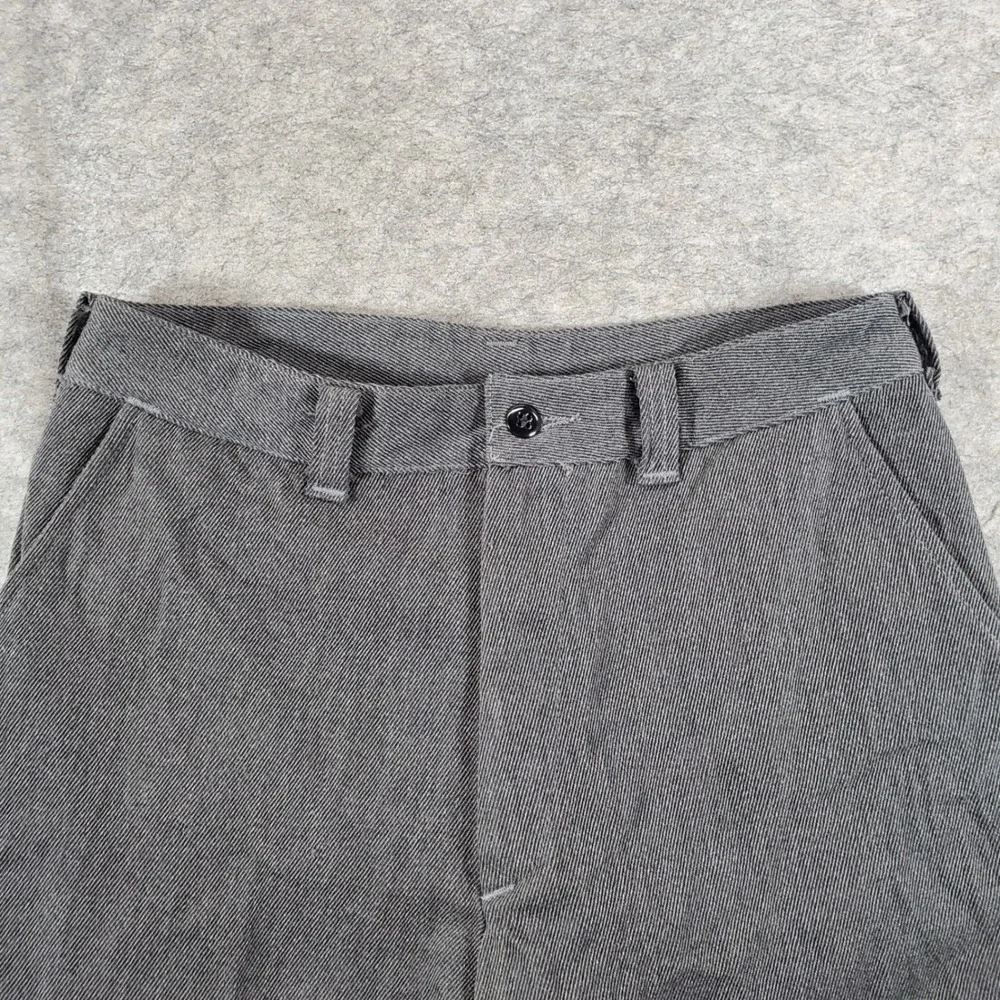 Filson Wool Trousers Men 31 Charcoal Grey Virgin Wool Straight Leg Salt N Pepper